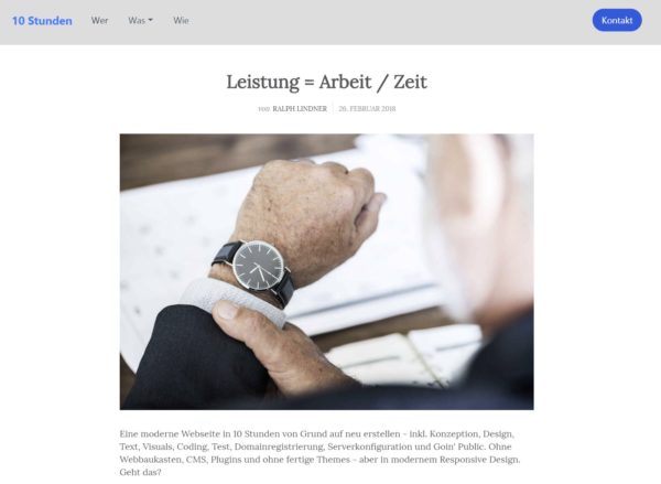 Vorschau der Webseite 10stunden.de
