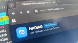 Screenshot der Mailserver Infoseite mail.hadiag.com